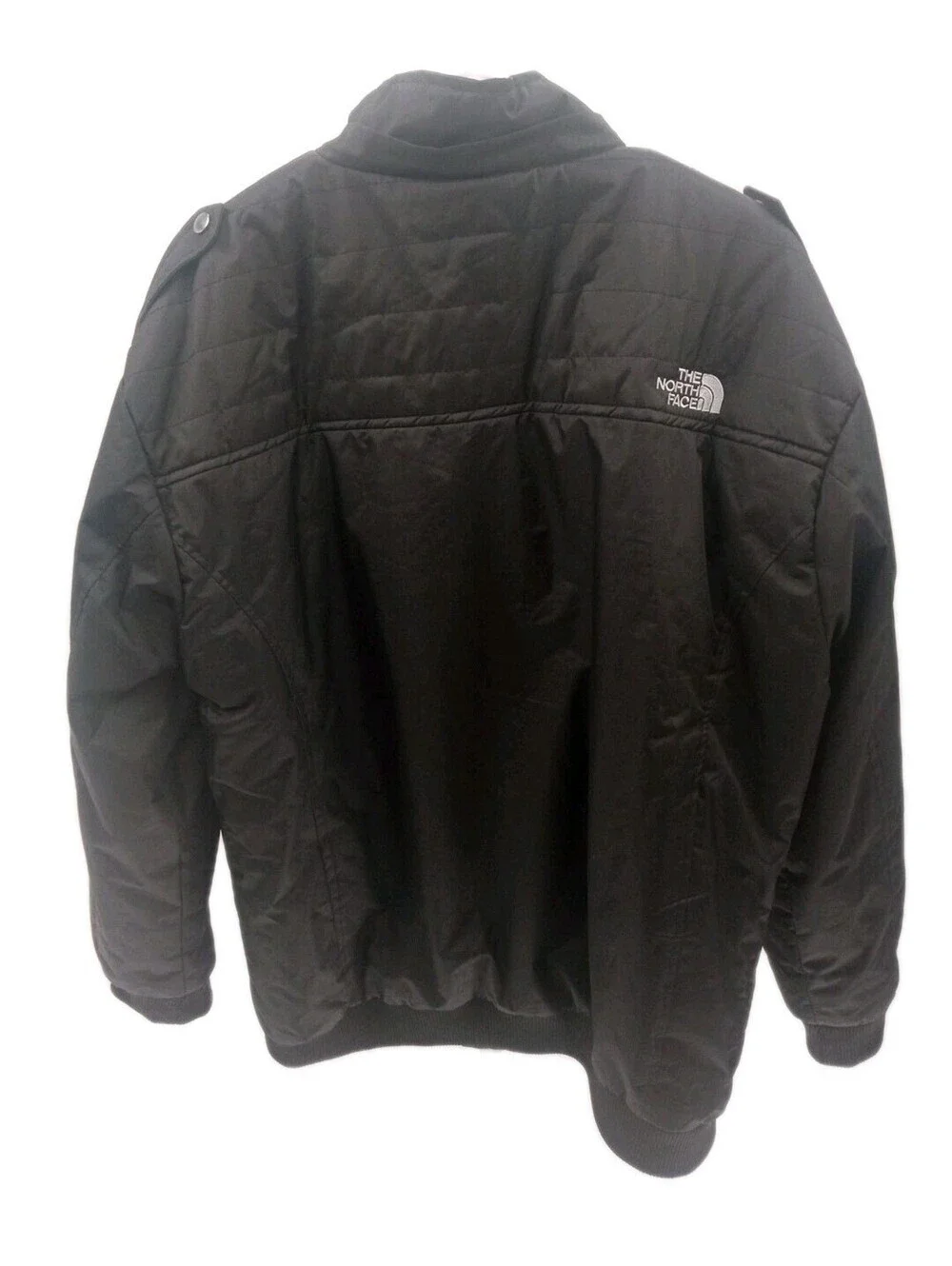 The North Face Bomber Jacket Mens XL Black Insulated Sherpa Full Zip Outdoor